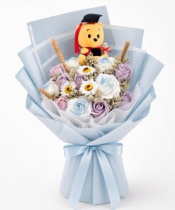 Graduation Bouquet Soap Flower Pastel Dreams