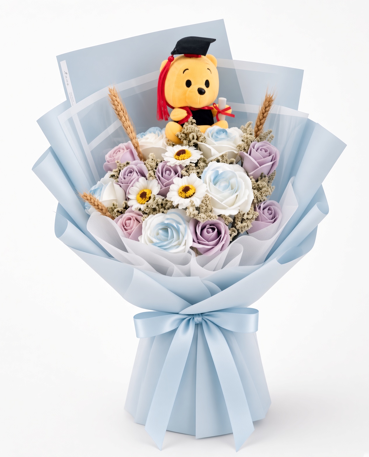 Graduation Bouquet Soap Flower Pastel Dreams