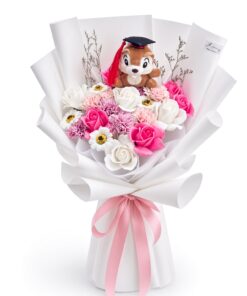 Graduation Bouquet Soap Flower Cheerful Petals