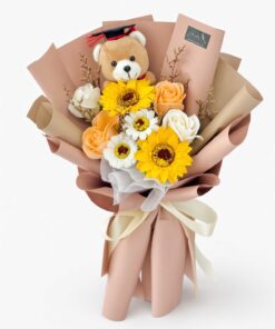 Graduation Bouquet Soap Flower Golden Journey