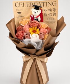 Graduation Bouquet Soap Flower Elegant Bloom