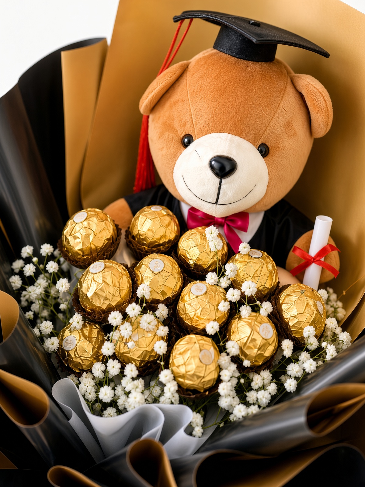 Delight Graduation Bouquet & Chocolate - Image 2