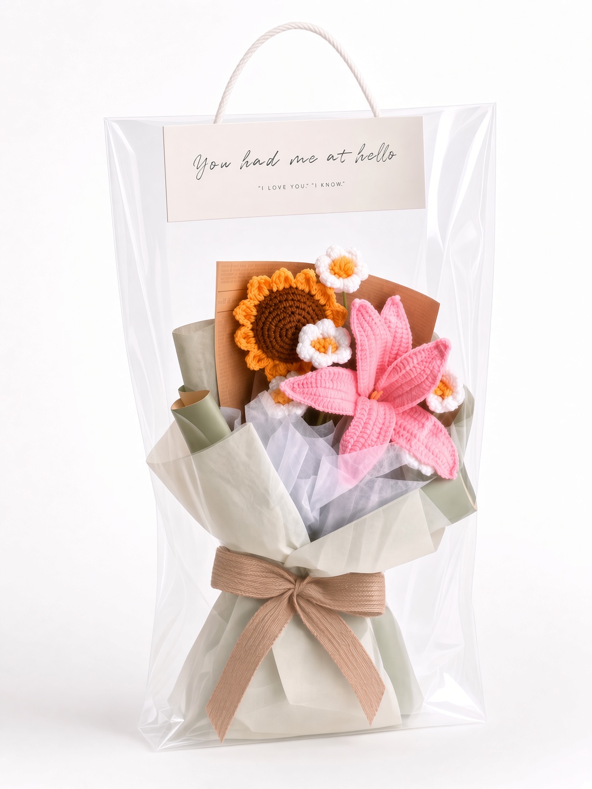Crochet Bouquet Sunflower Stitched Elegance