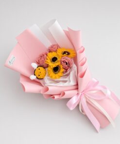 Graduation Bouquet Soap Flower Cute Bee Buddy - Image 2