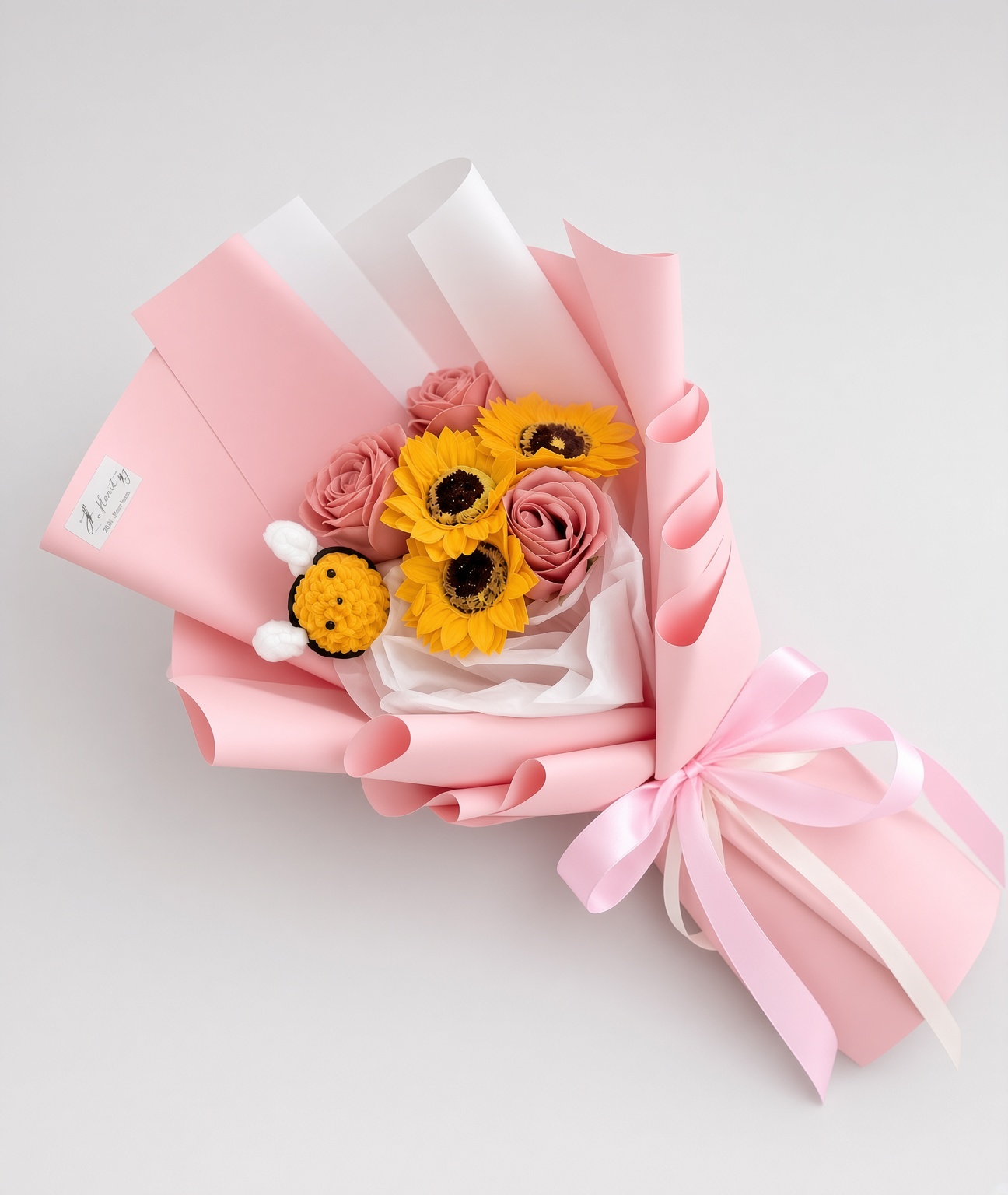Graduation Bouquet Soap Flower Cute Bee Buddy - Image 2