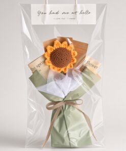 Crochet Bouquet Sunflower Pocket of Joy