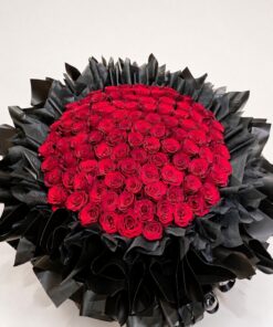99 Red Rose Bouquet Shades of Love - Image 2