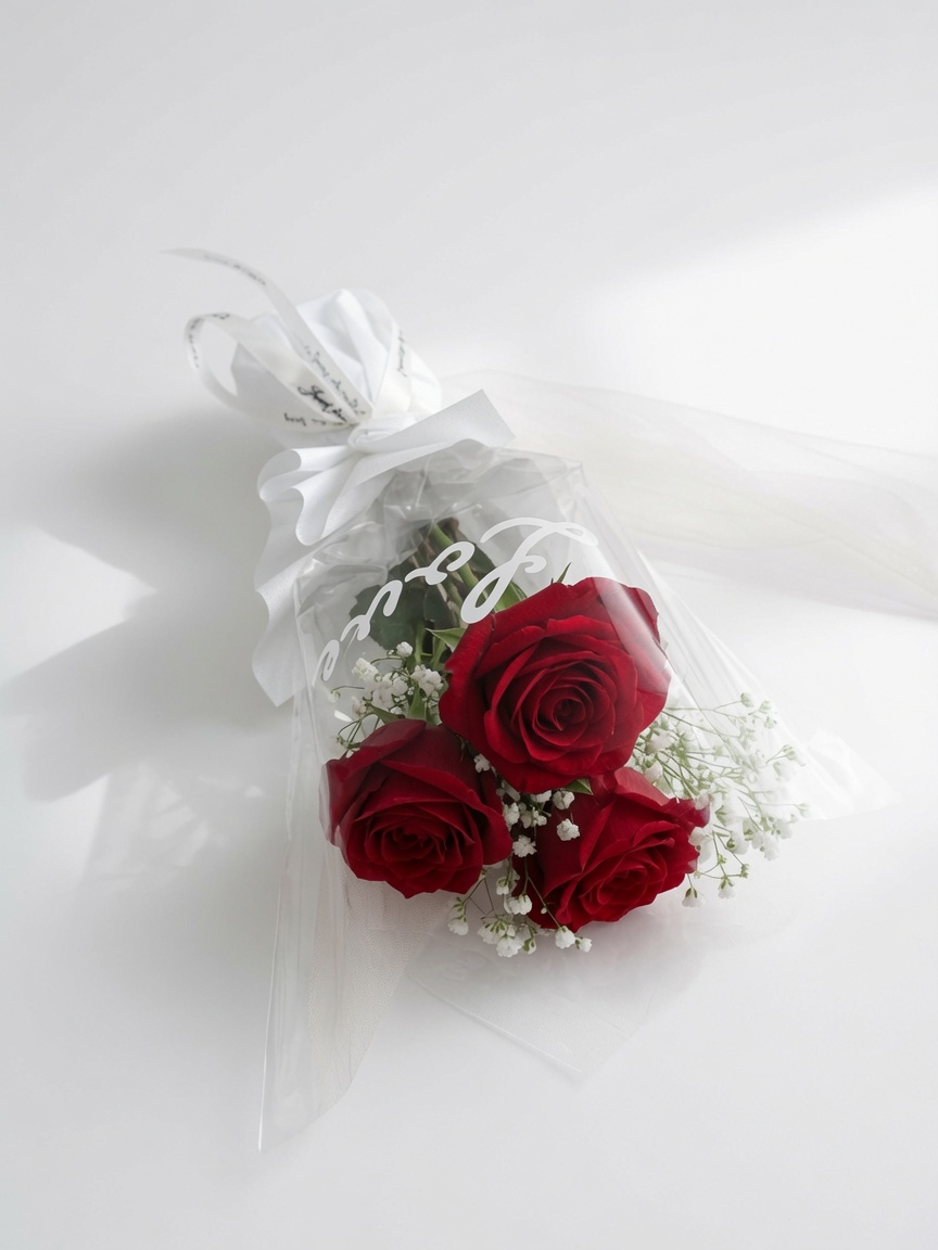 Rose Bouquet Trio Blush Cherie - Image 2