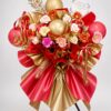 Grand Opening Flower Stand Red Gold | Soap & Artificial Flower Standee | Shop Opening Congratulatory Stand