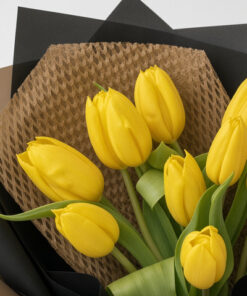 Yellow Tulip Bouquet Midnight Sun-kissed - Image 2