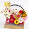 Lucky Cat Maneki Neko LED Opening Box | Soap & Artificial Flowers