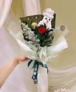 Jolly Christmas Snowman (Fresh flower) - Image 2