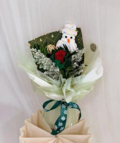 Jolly Christmas Snowman (Fresh flower) - Image 3