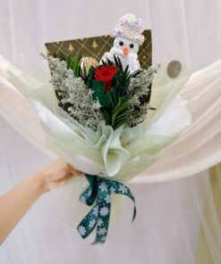 Jolly Christmas Snowman (Fresh flower)