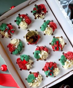 Christmas Wreath Cupcake Box