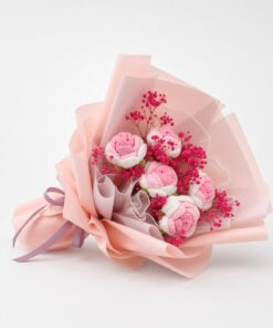 Crochet Bouquet Roselle Rose - Image 2