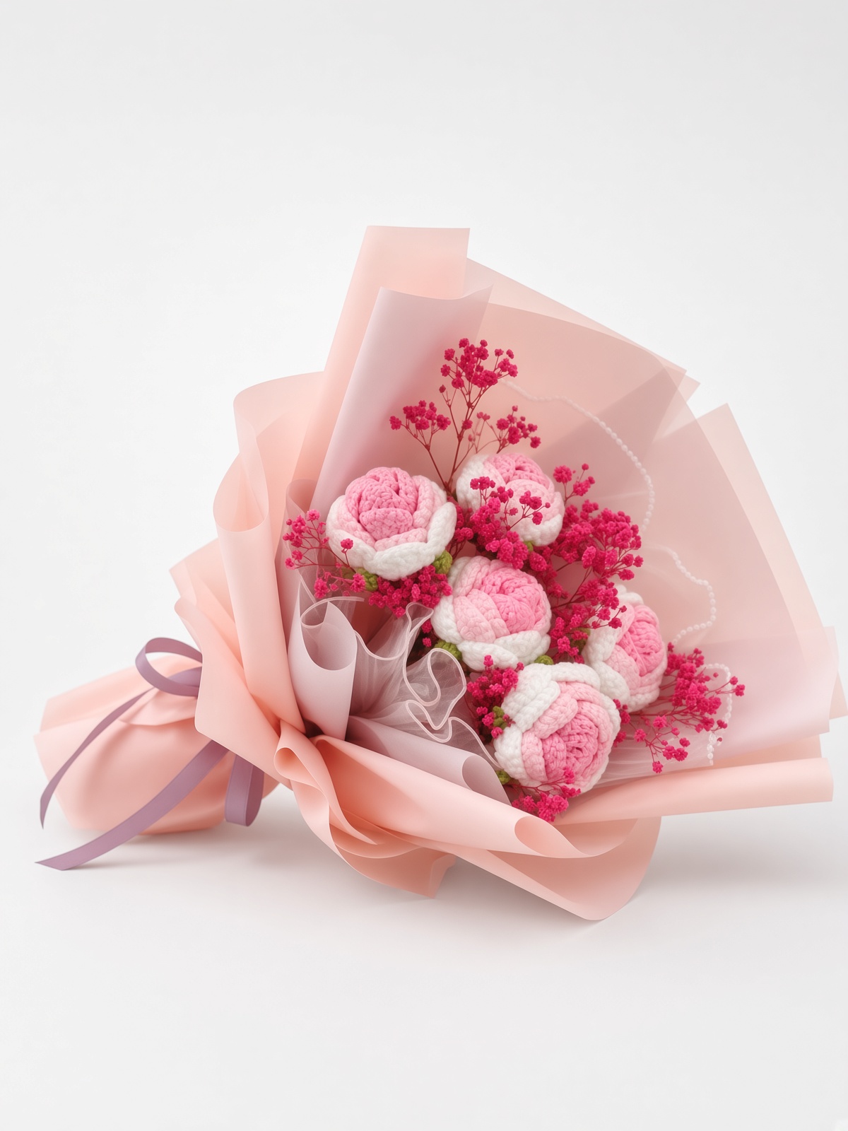 Crochet Bouquet Roselle Rose - Image 2