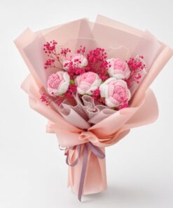 Crochet Bouquet Roselle Rose