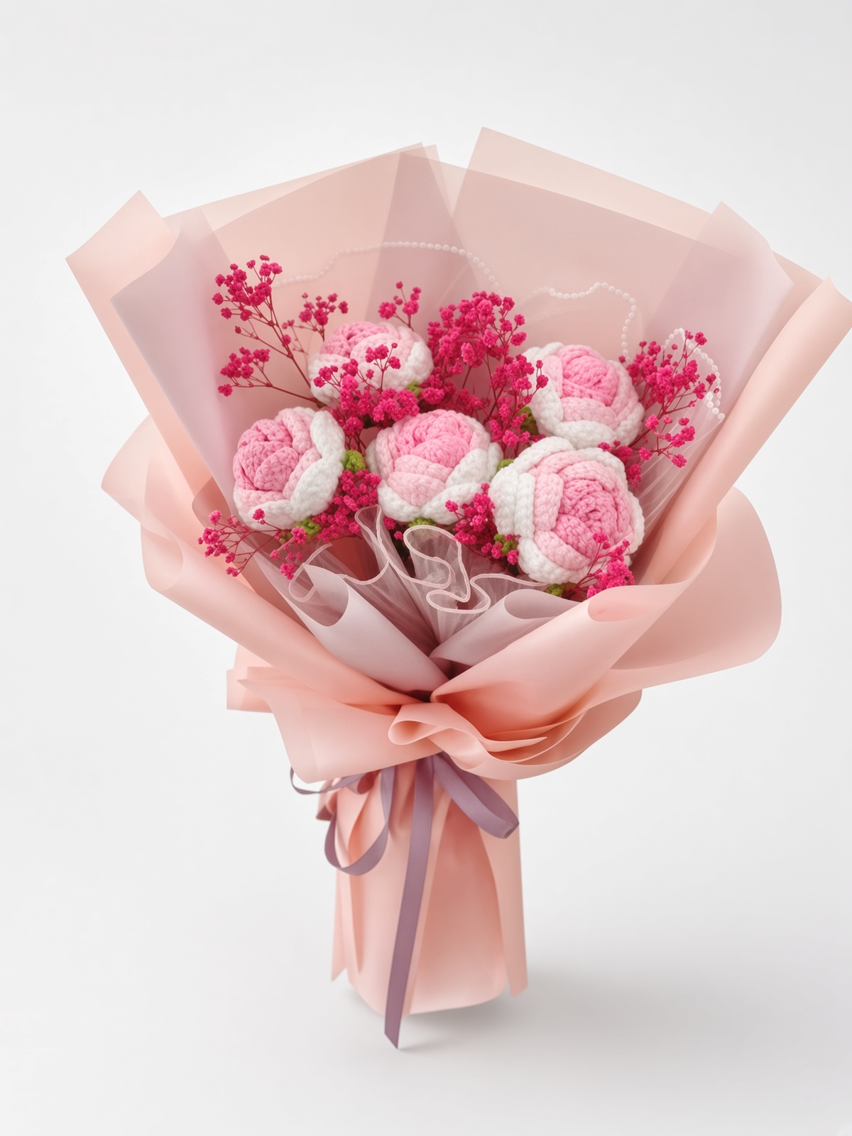 Crochet Bouquet Roselle Rose