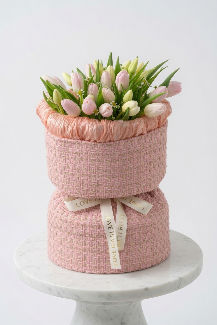 Tulip Bouquet 30 Pastel Shades