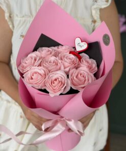 One for My Heart Pink (Soap Flower) - Image 2