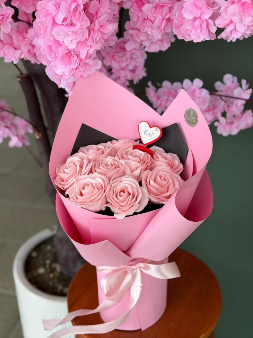 One for My Heart Pink (Soap Flower) - Image 3