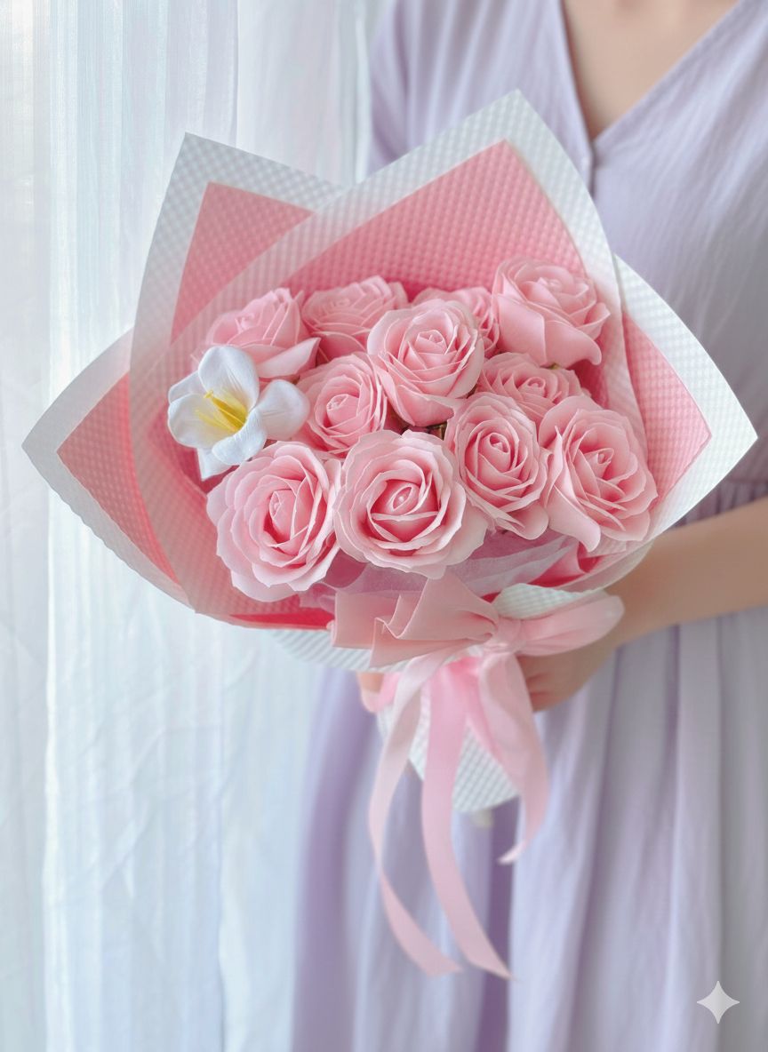 Passion Bloom Pink (Soap Flower)