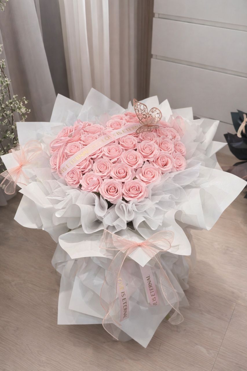 Luxury Heart Roses (Soap Flower) - Image 5
