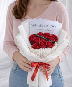 You Are My Love White (Soap Flower)