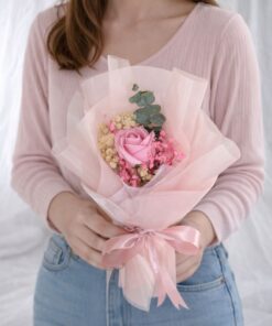 Single Rose Pink (Soap Flower)