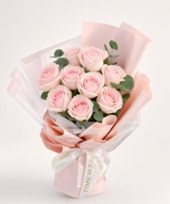 Pink Rose Bouquet | 9 stalks Bouquet