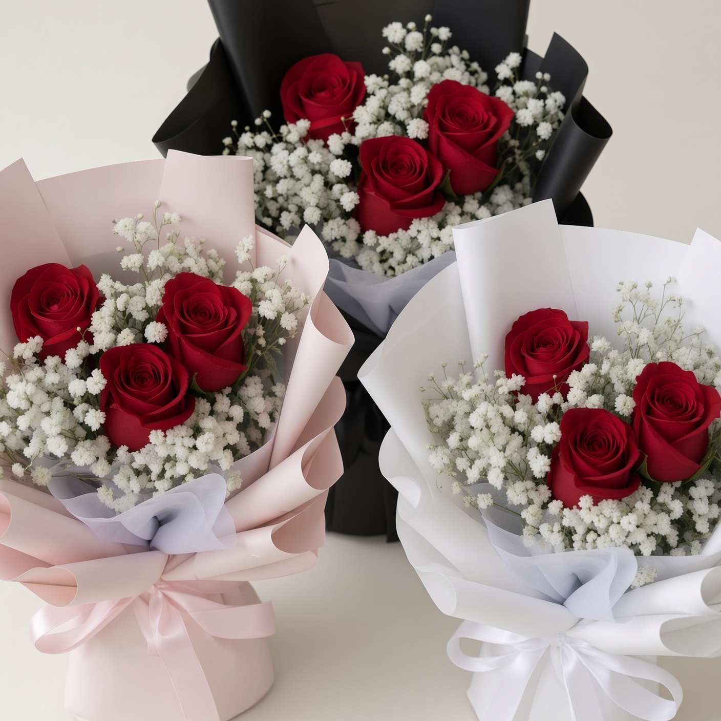Rose Bouquet & Bento Cake | Flower & Cake Set - Image 2