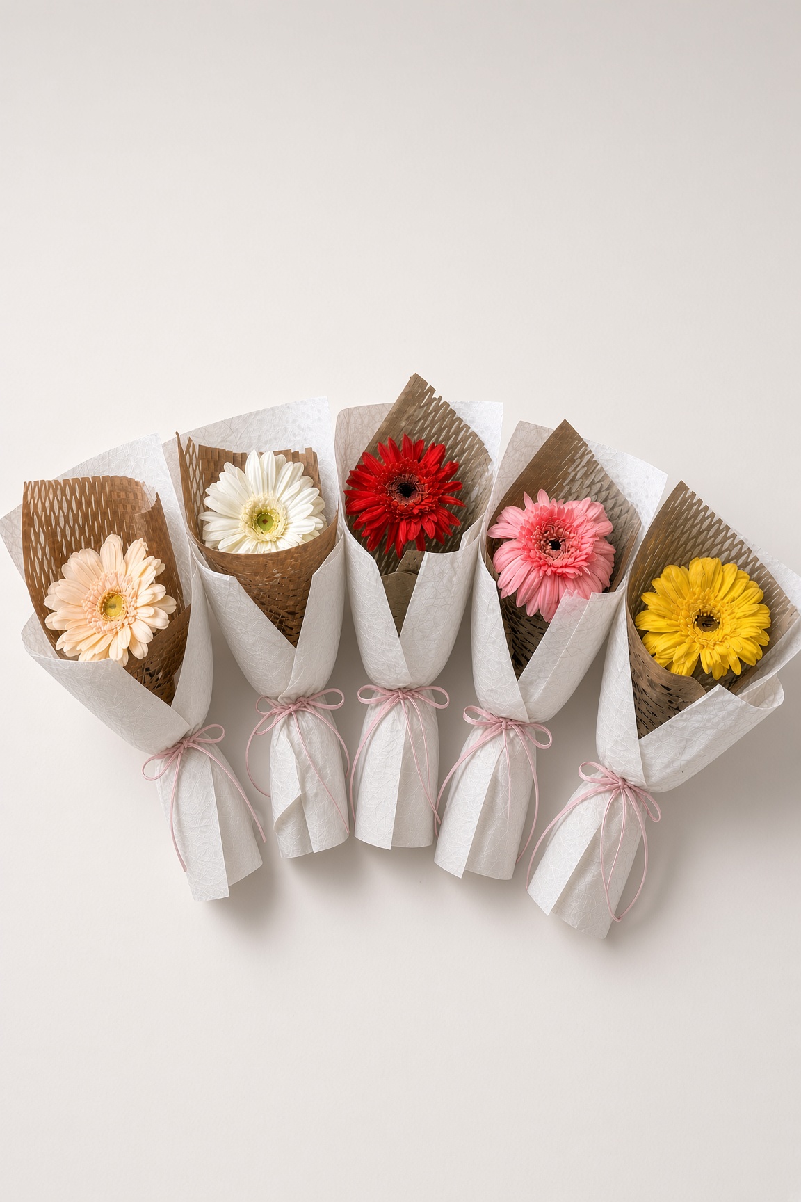 Fresh Gerbera Daisy Bouquet | Single Stalk Daisy