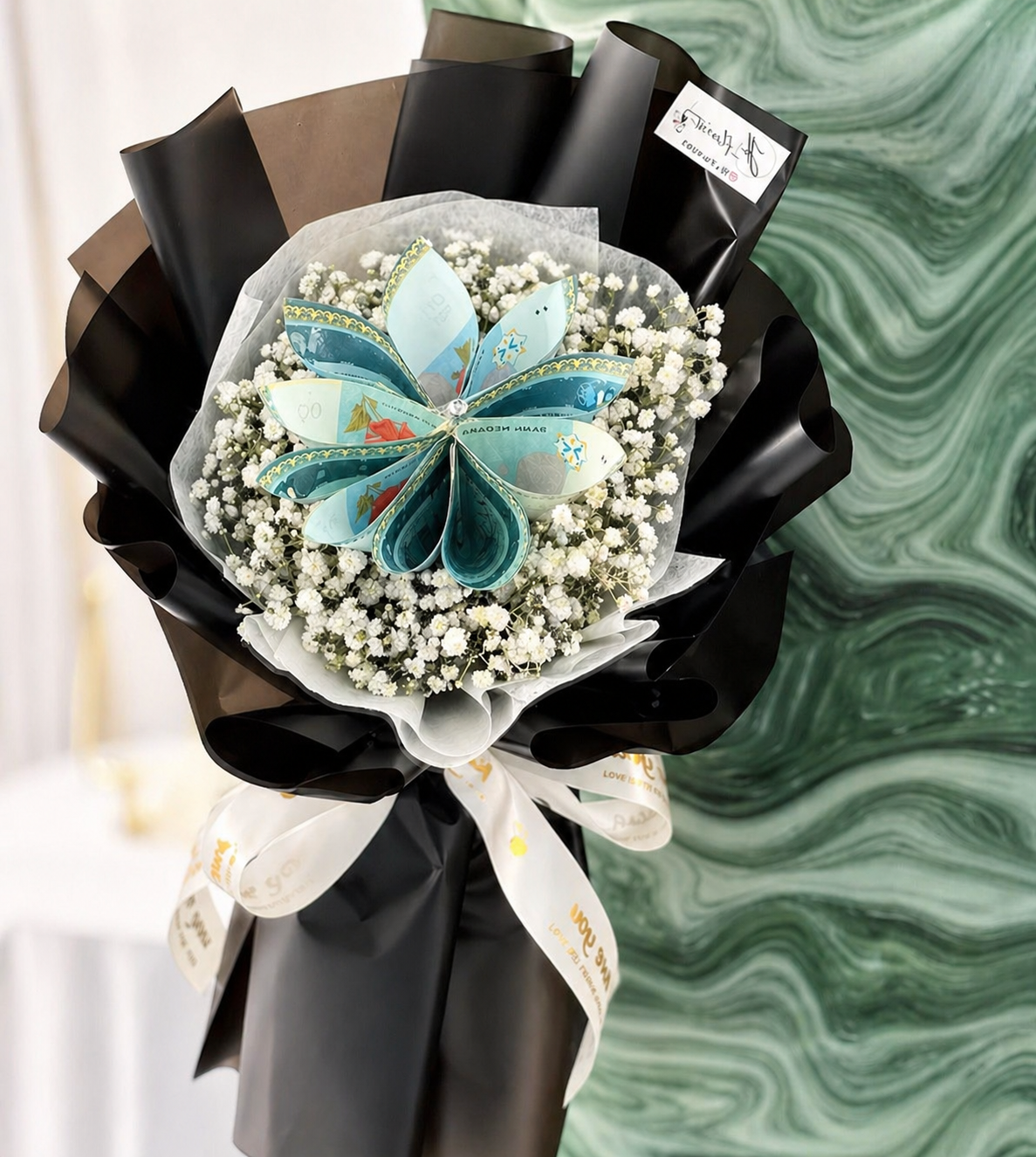 Midnight Luxe Bloom (Money Bouquet)
