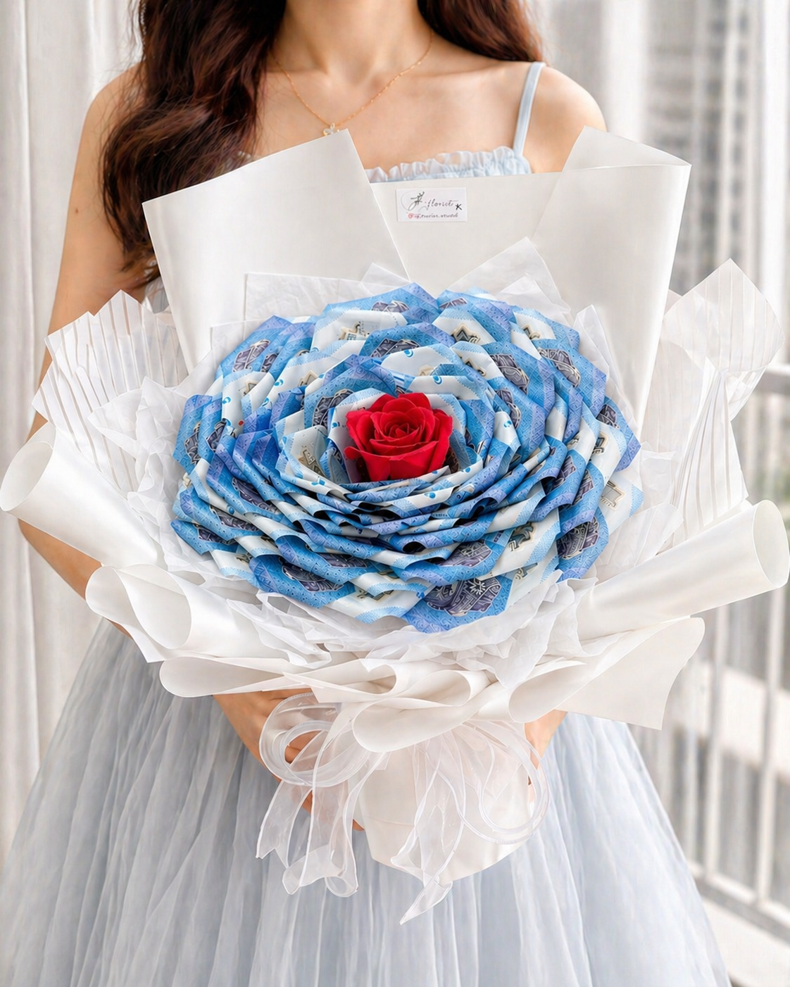 Azure Money Bloom (Money Bouquet)
