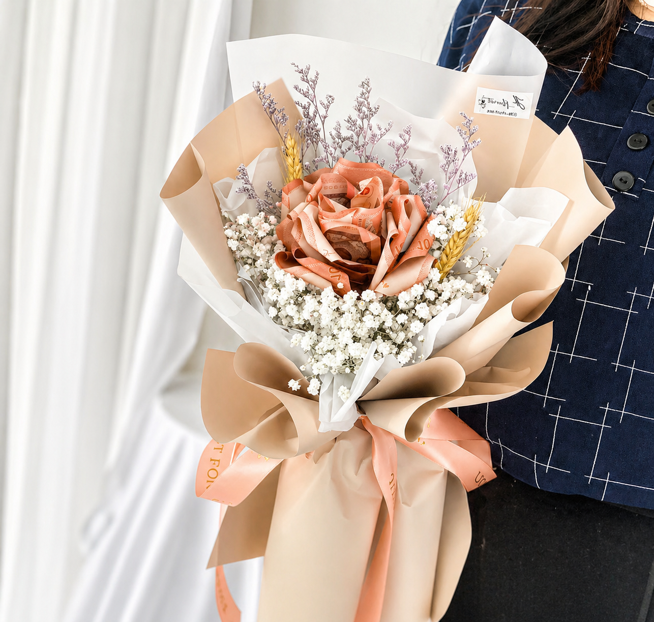 Blush Luxe Bloom (Money Bouquet)