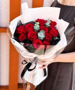 Red Rose Bouquet Midnight Love
