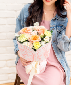 Rose Bouquet Peach Blush