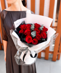 Red Rose Bouquet Midnight Love - Image 2