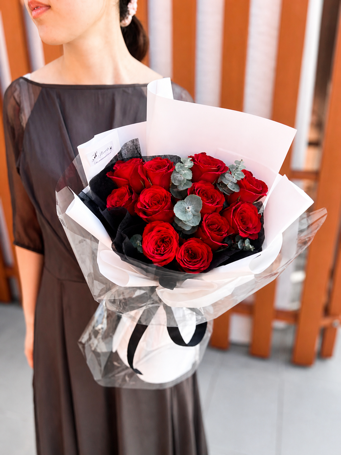 Red Rose Bouquet Midnight Love - Image 2