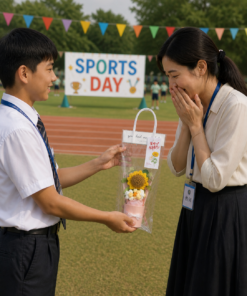Teacher’s Day Gift Bouquet Crochet Sunflower - Image 2