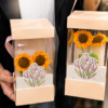 Teacher’s Day Gift Box Crochet Sunflower