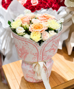 Rose Bouquet Peach Blush - Image 3