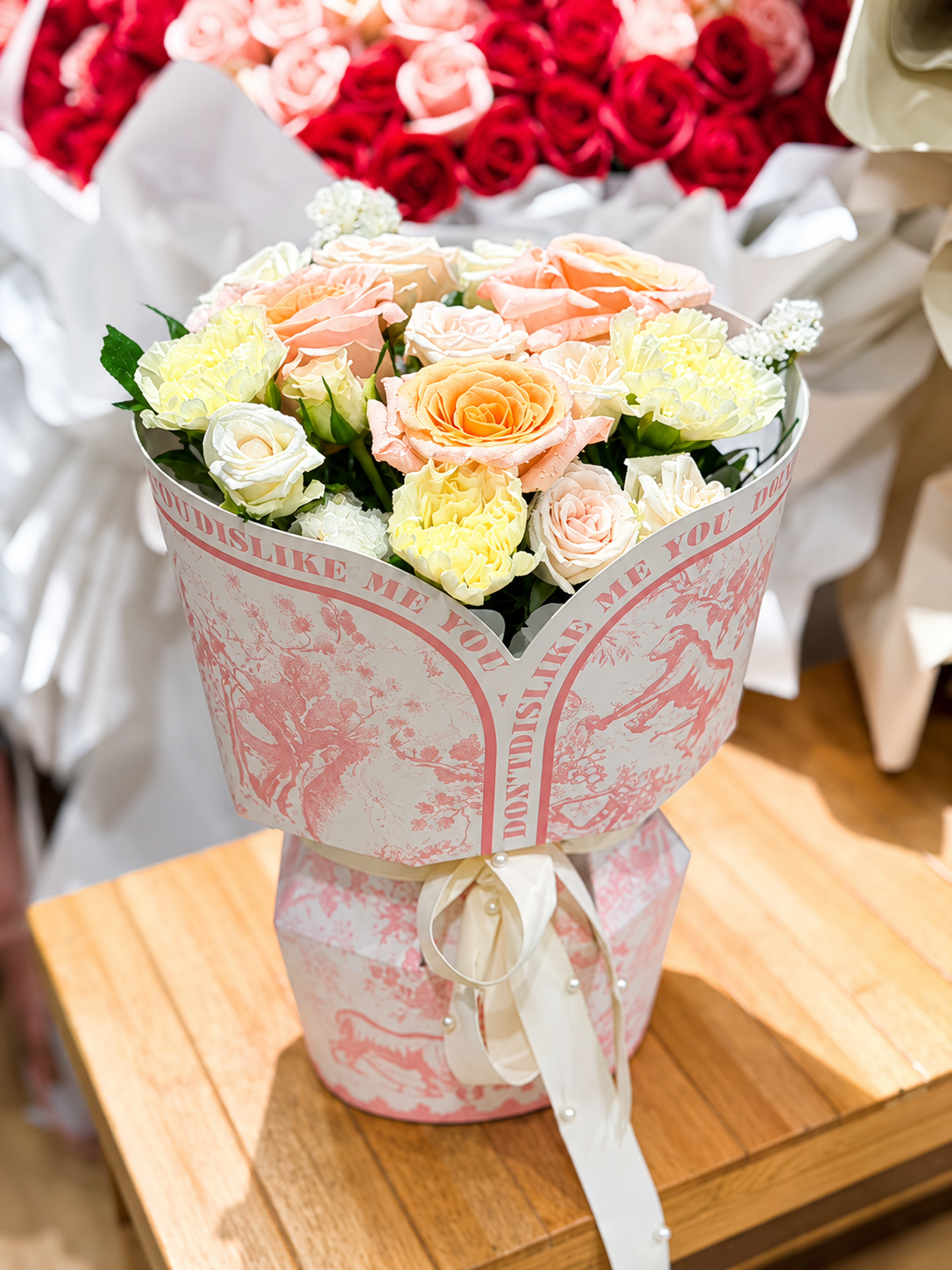 Rose Bouquet Peach Blush - Image 3
