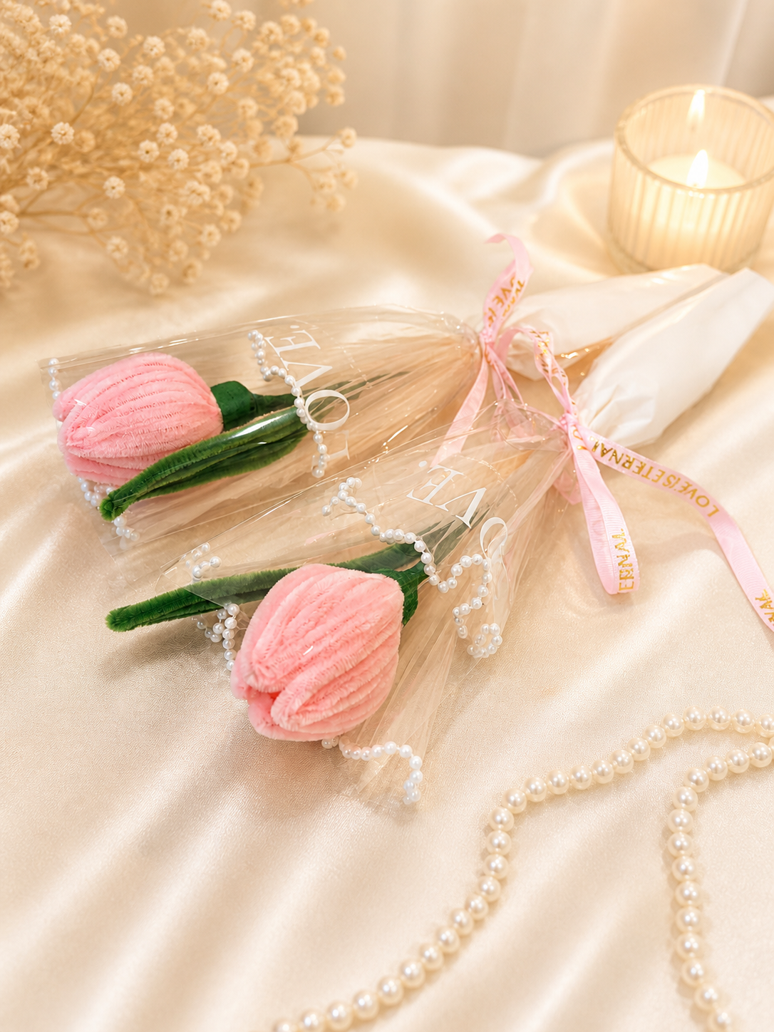 Chenille Bouquet Single Tulips - Image 2