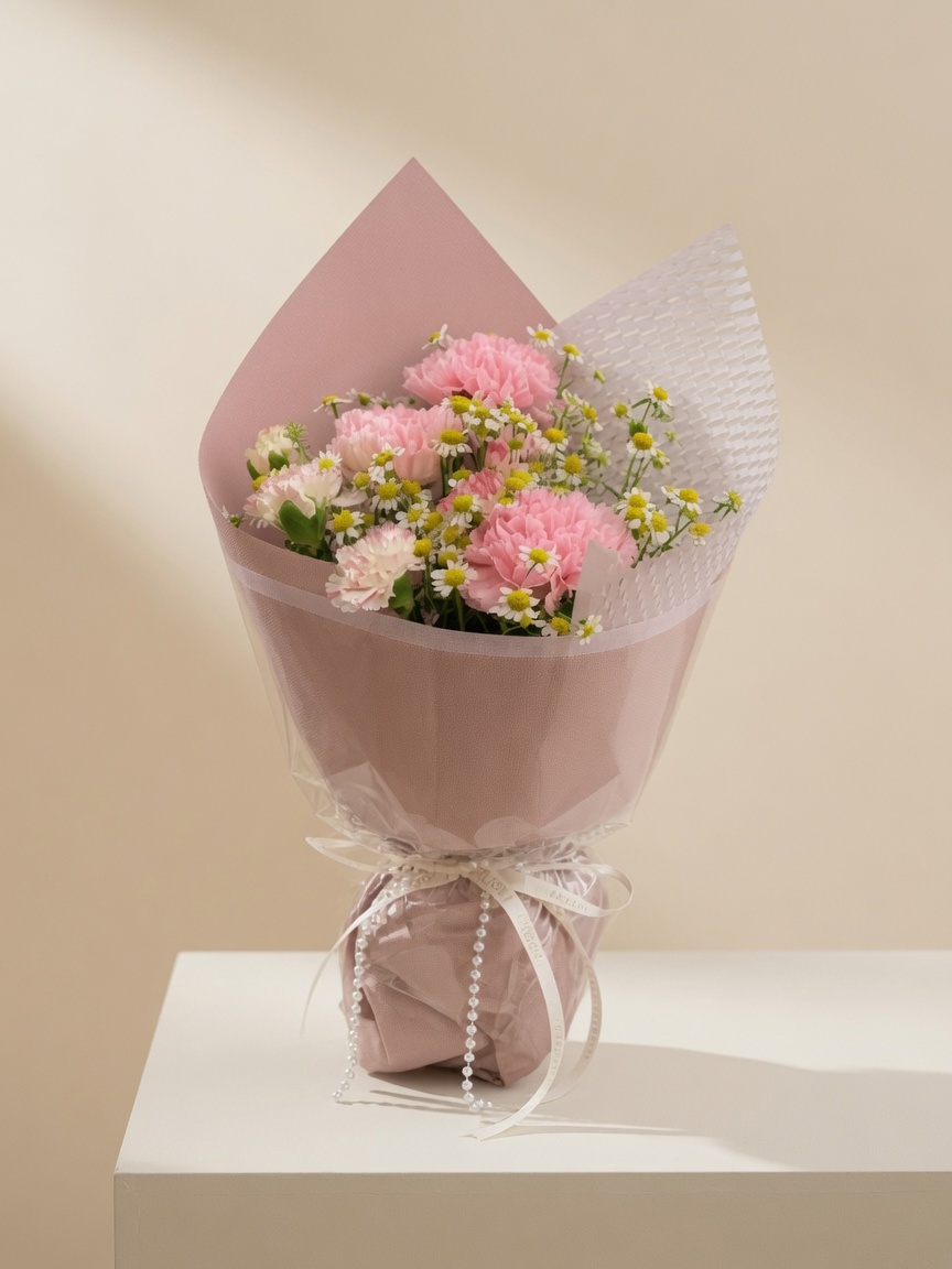 Pink Carnation Bouquet Sweet Blush