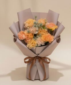 Carnation Bouquet Peach Blush