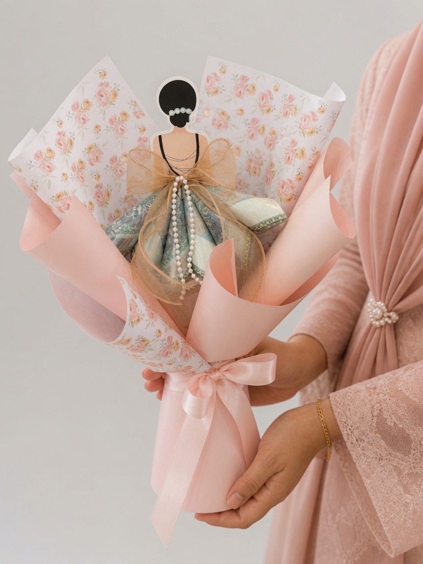Money Bouquet Pearl Lady