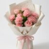Pink Rose Carnation Bouquet Unique Blush
