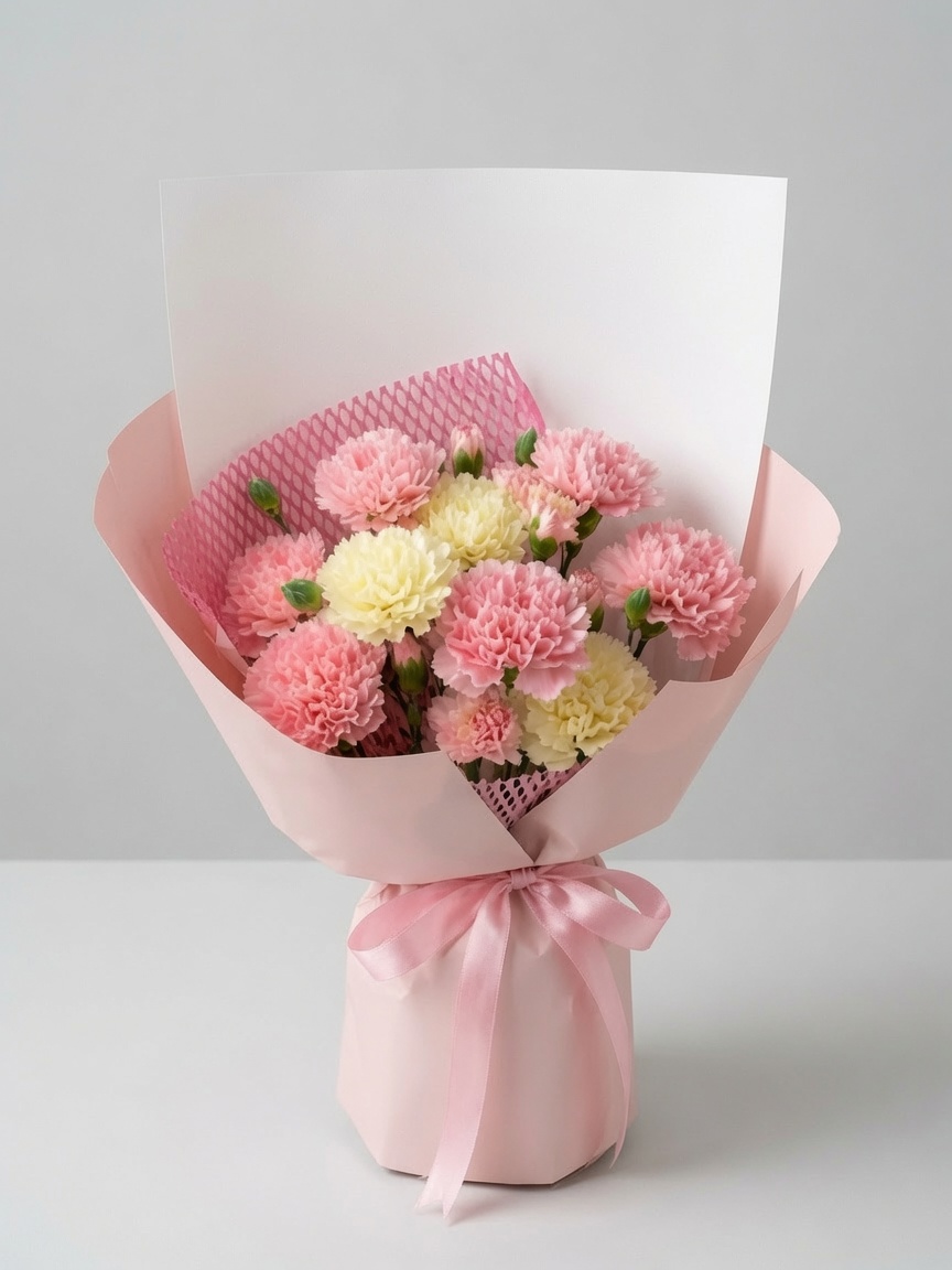 Pink Carnation Bouquet Sweet Moment